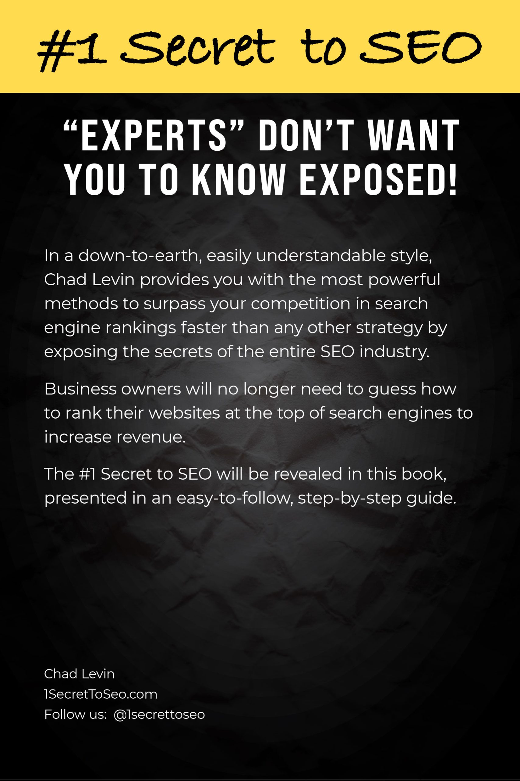 1 secret to seo cover back